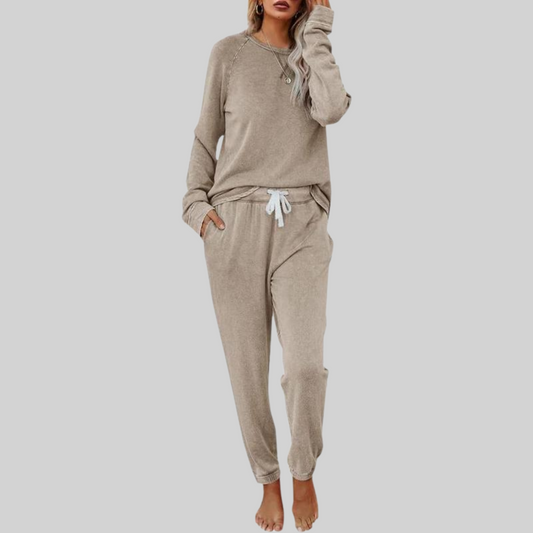 Casual Long Sleeve and Sweatpants Set