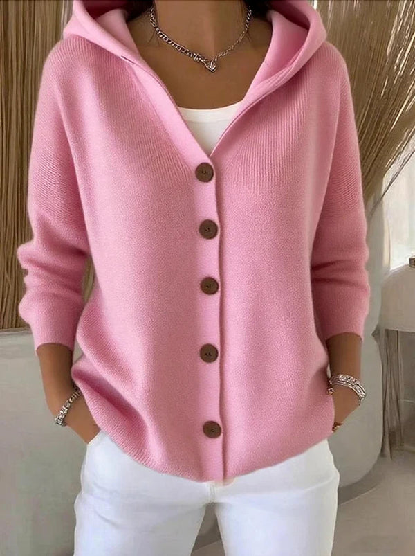 Cozy Hooded Knit Cardigan